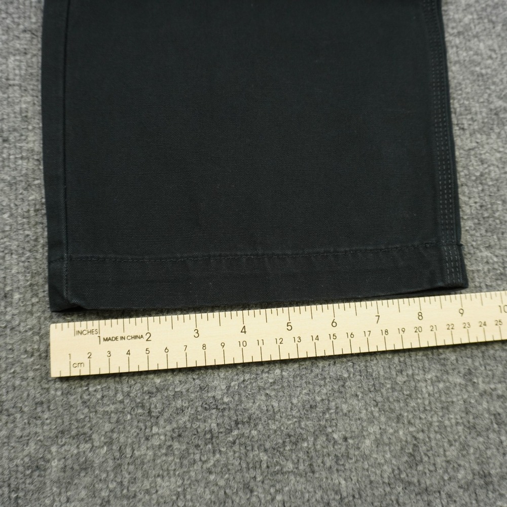 Harley-Davidson Mens Black Carpenter Canvas Double Knee Work Pants 42x30 - Picture 2 of 16